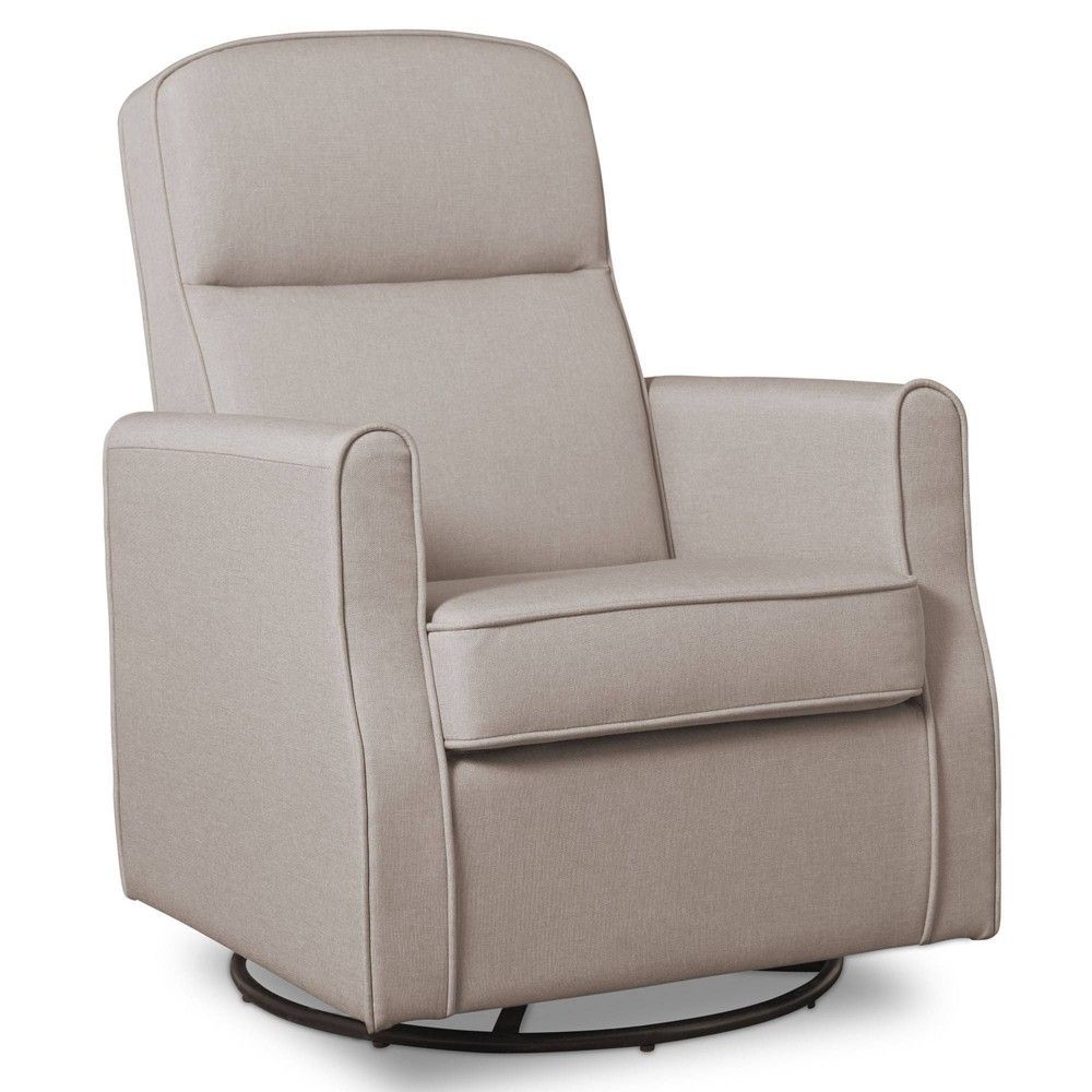 Delta Children Blair Slim Nursery Glider Swivel Rocker Chair - Taupe | Target