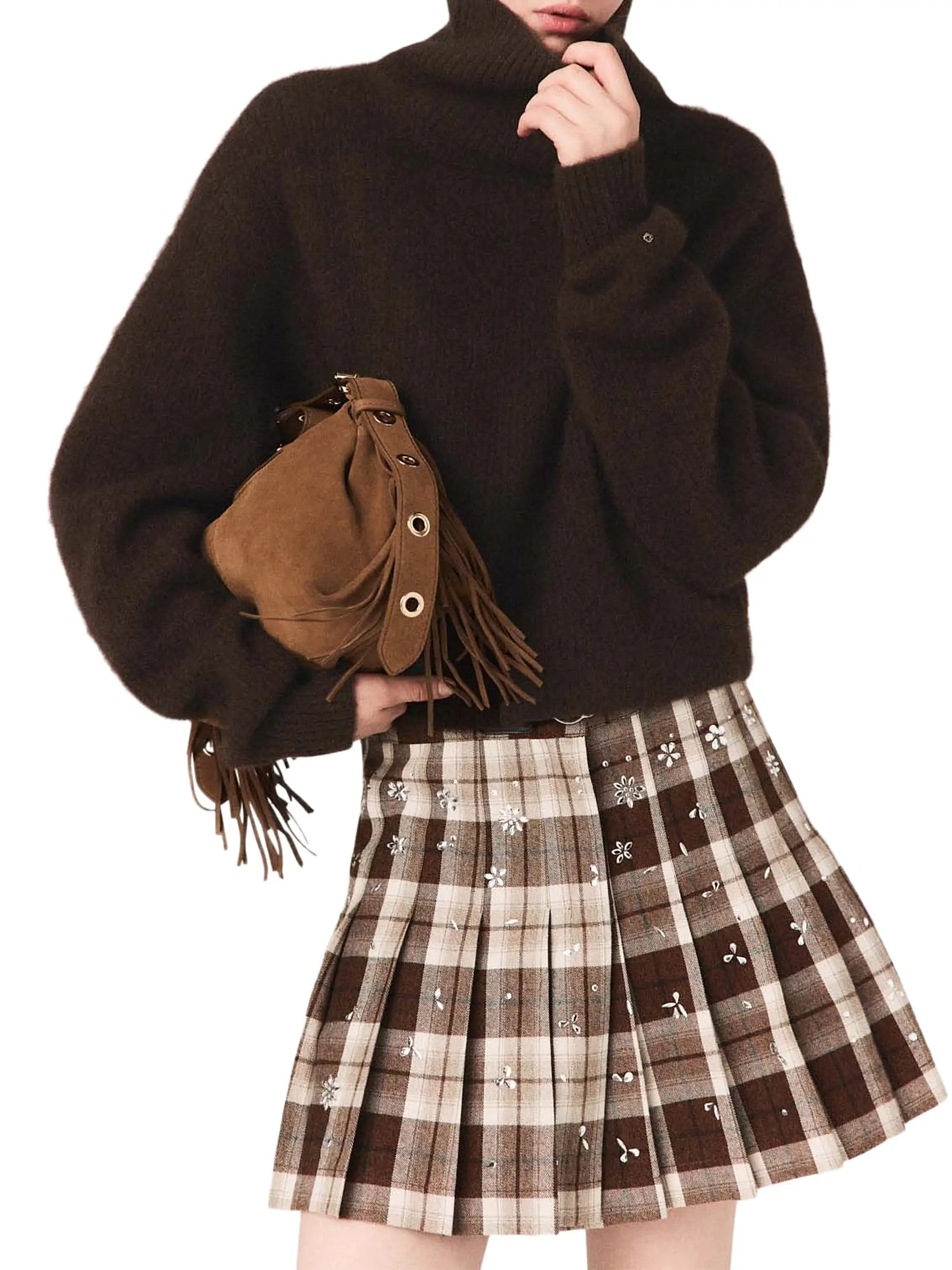 Maje Yak Blend Roll Neck Jumper | Saks Fifth Avenue | Saks Fifth Avenue