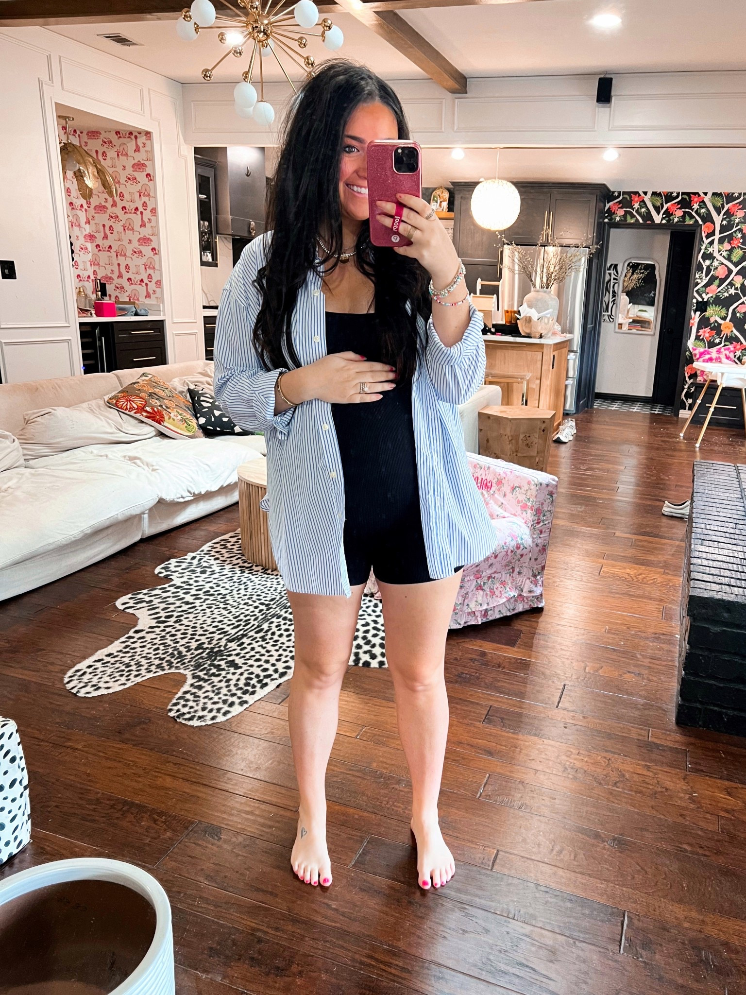 Bump pregnant onesie jumpsuit romper summer spring button down target 

#LTKFindsUnder50 #LTKStyleTip #LTKBump