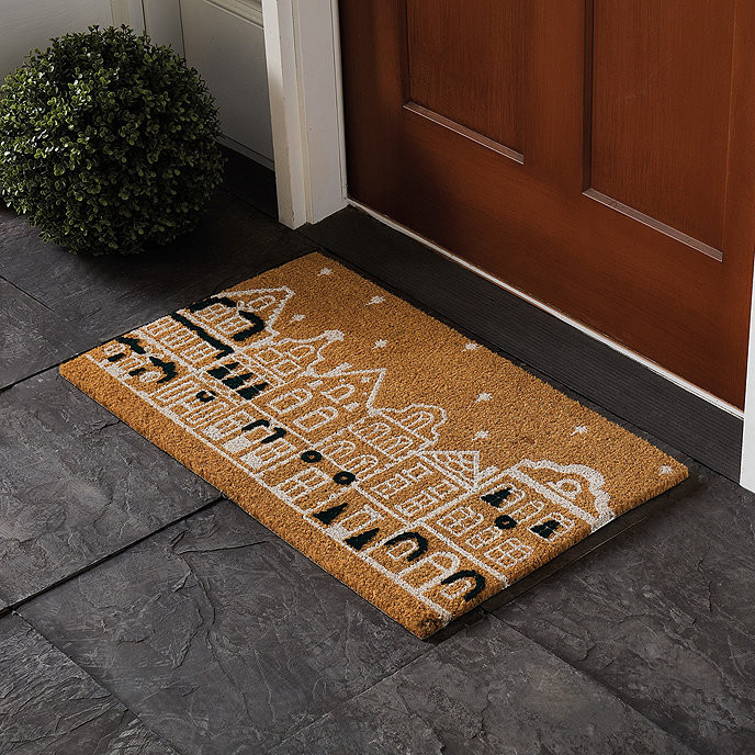 Gingerbread Lane Coir Mat | Ballard Designs, Inc.