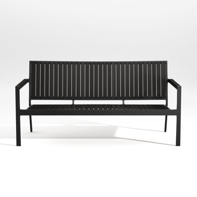 Alfresco Black Outdoor Sofa | Crate & Barrel | Crate & Barrel