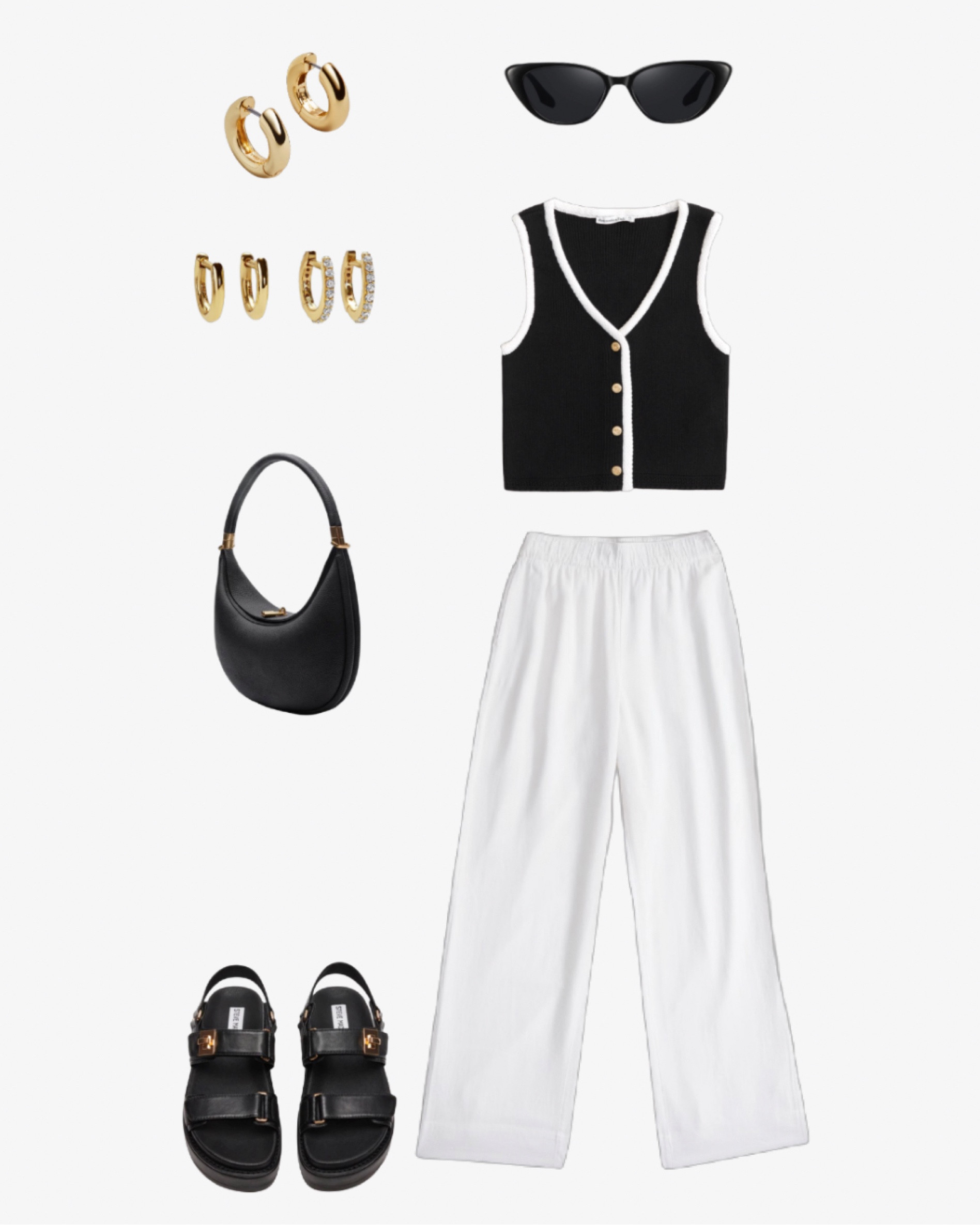 How to style those comfy classy linen pants: pair with a knitted tank or vest with some platform sandals for a chic look you can live in! Don’t forget the cat eye sunglasses and some chunky jewelry!

#LTKFindsUnder100 #LTKSeasonal #LTKStyleTip