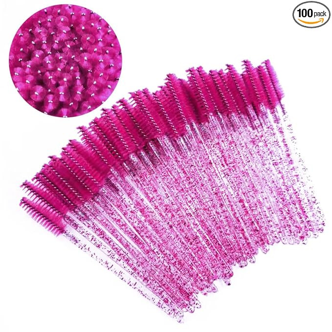 Pimoys 100 pcs Disposable Eyelash Mascara Brushes, Wands Applicator Eyebrow Brush Makeup Kit, Eye... | Amazon (US)