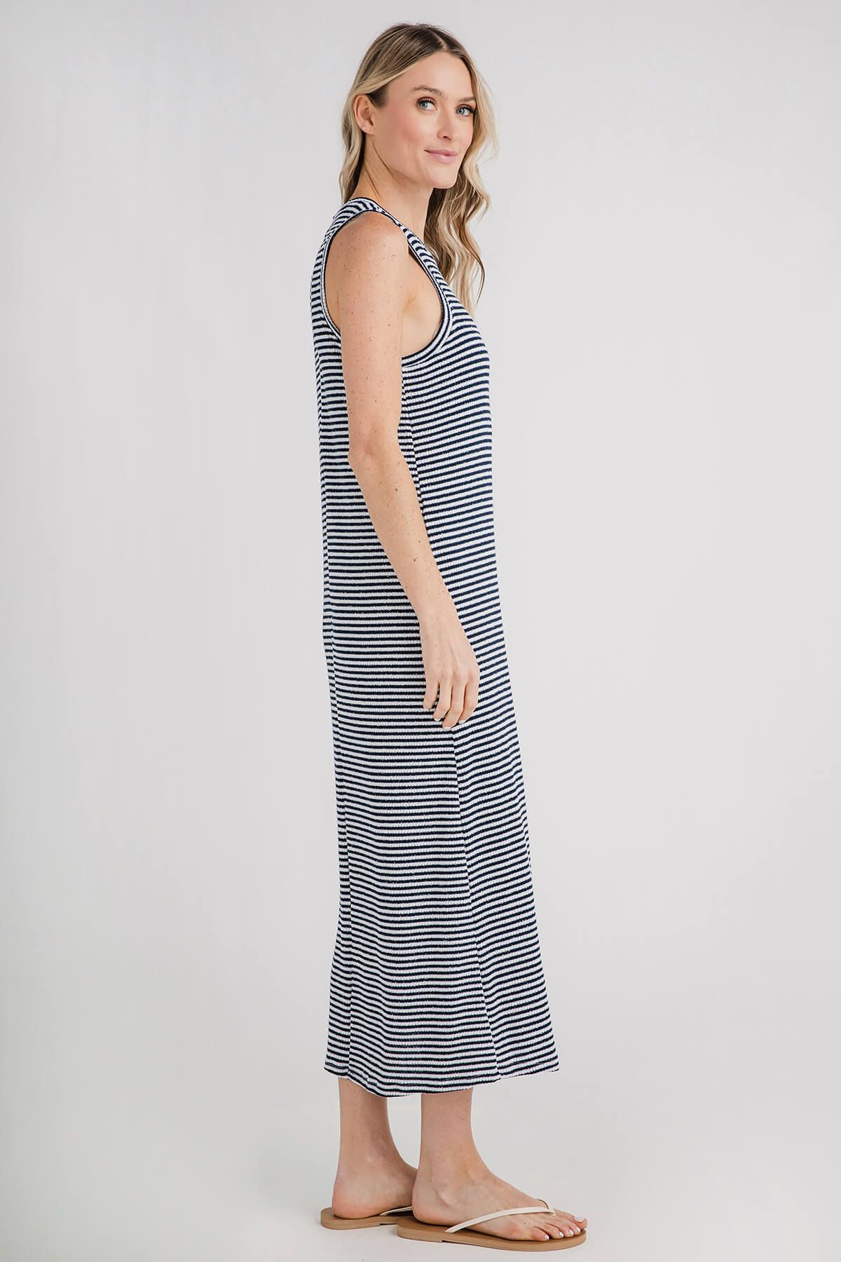 By Together Sleeveless Striped Knit Dress | Social Threads