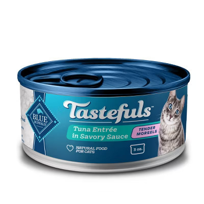 Blue Buffalo Tastefuls Tuna Entree in Gravy Morsels Wet Cat Food - 3oz | Target