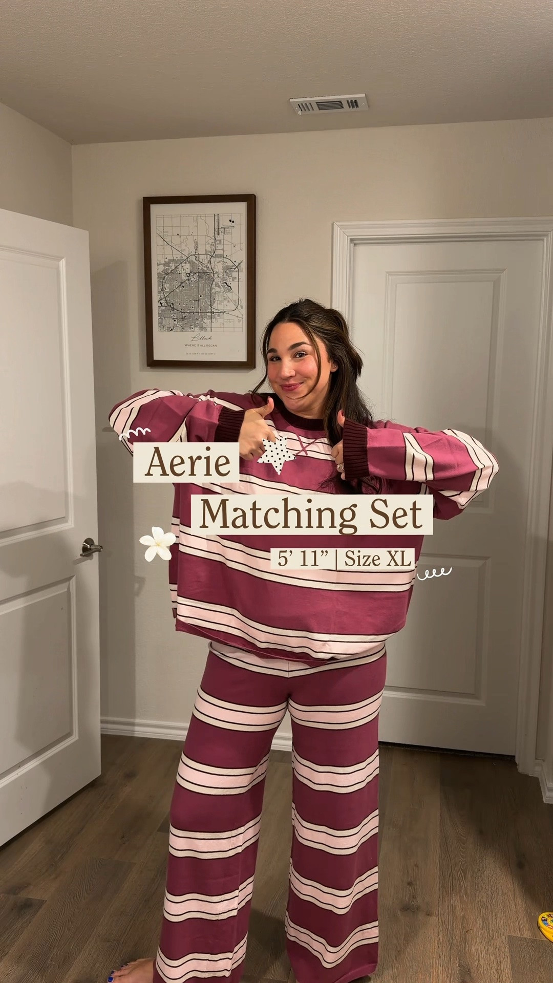 if there’s a matching set…. imma buy it!!! saw my girl @Faith Tobolka post this & immediately added it to my cart!! but i need ur help… my top is XL and my bottoms are L Long. Do I size up to XL bottoms for length? I feel like these are just a teeeny bit too short!! @aerie #aeriereal #aerie #falloutfits
