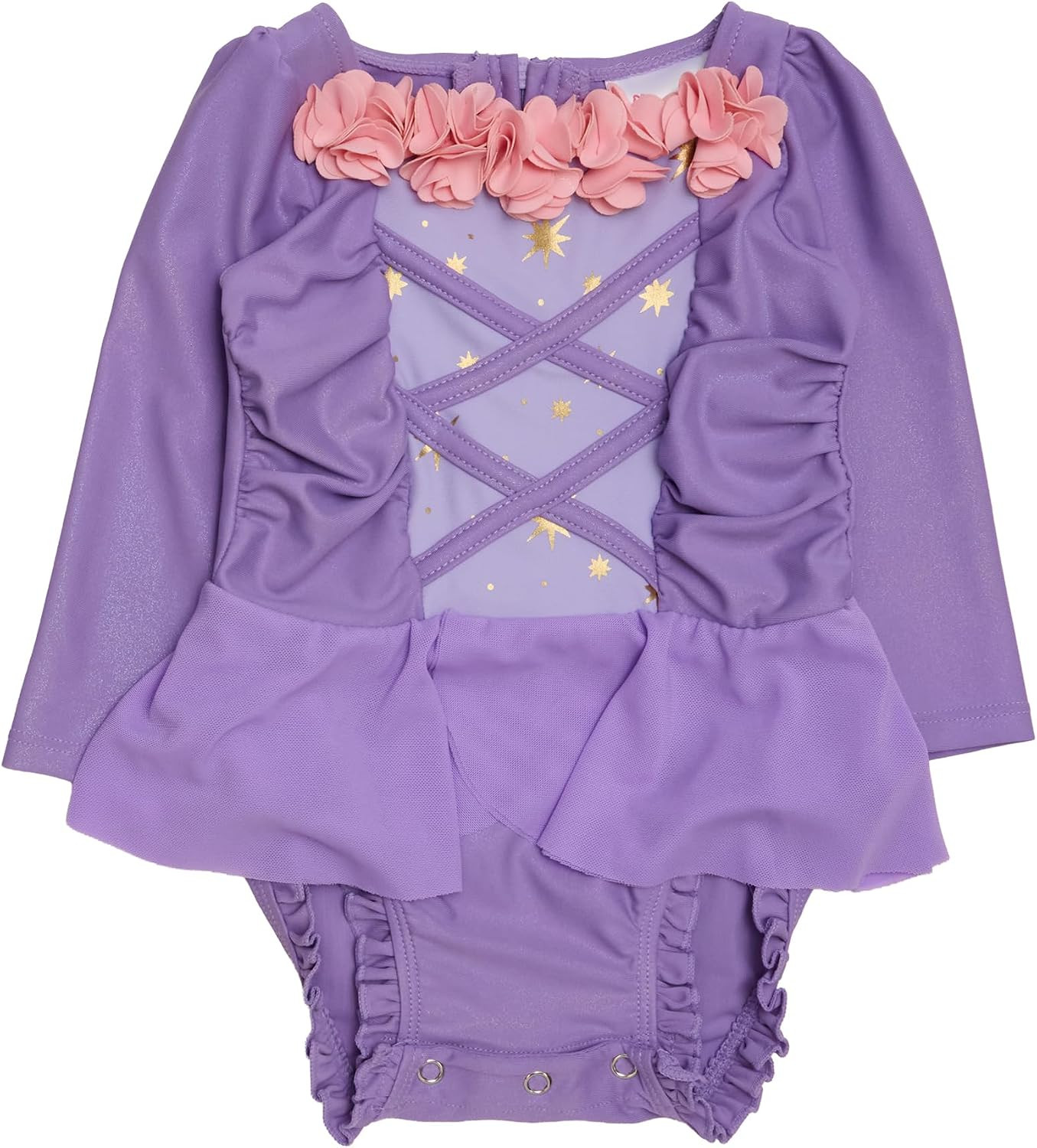RuffleButts Baby Princess Dress-Up Long Sleeve One Piece Swimsuit - UPF50+ | Amazon (US)