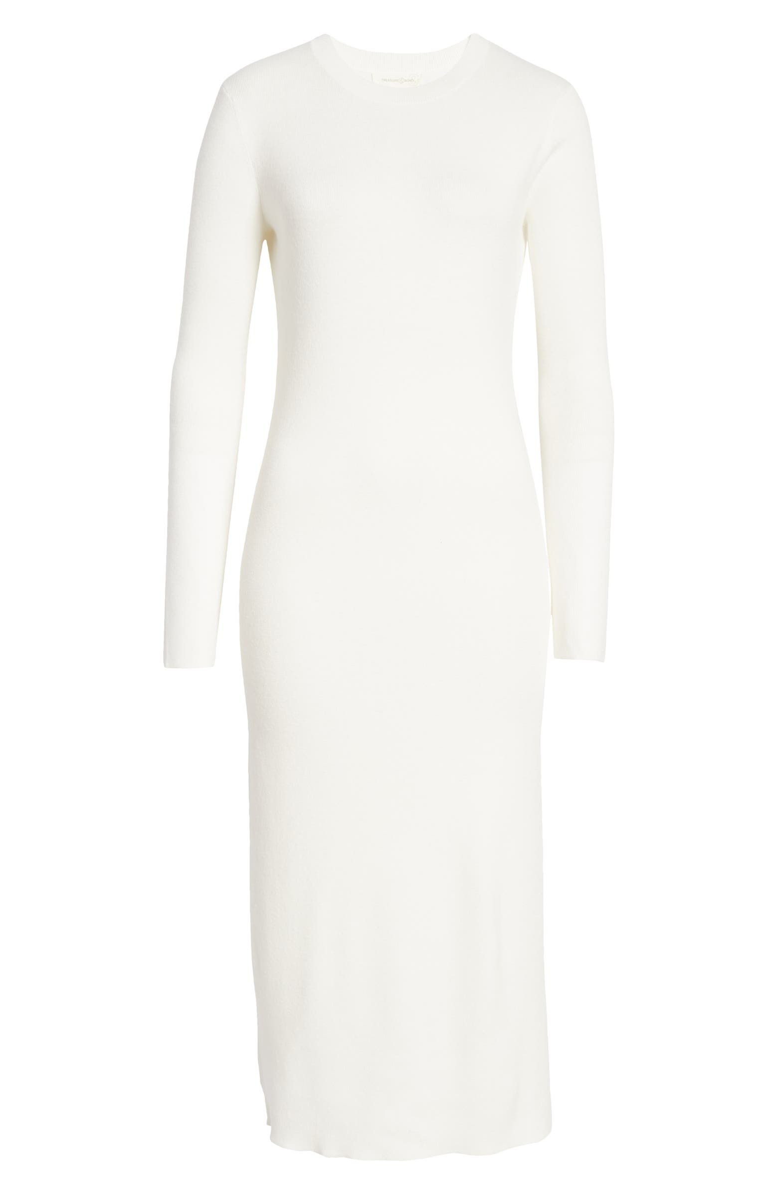 Crewneck Long Sleeve Midi Sweater Dress | Nordstrom
