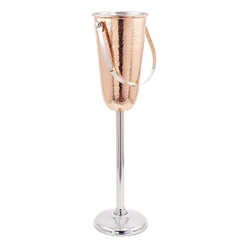 Old Dutch 23684 Hammered Decor Champagne Cooler with Stand, 13/4 gallon, Copper/Stainless Steel | Amazon (US)