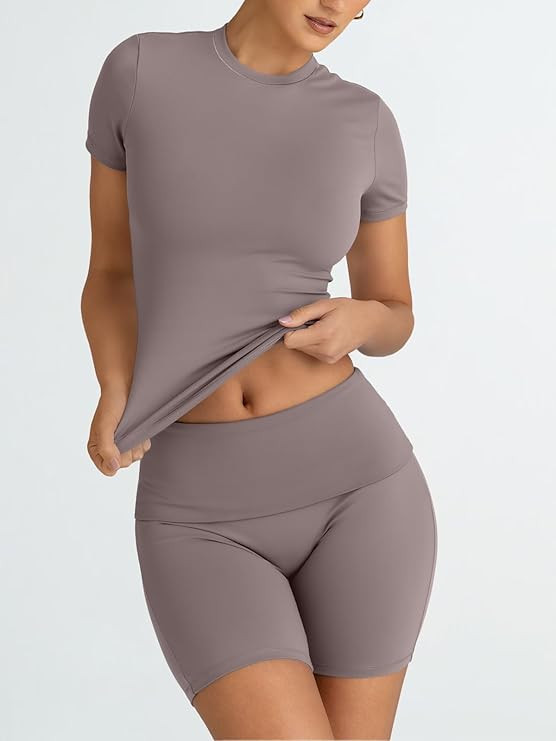 Trendy Queen Womens 2 Piece Lounge Sets Summer Workout Short Matching Sets Clothing Going Out Two... | Amazon (US)