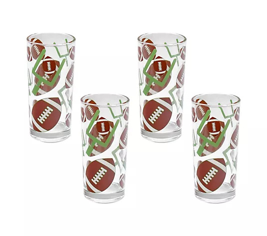 Temp-tations Set of 4 14oz Glass Tumblers | QVC