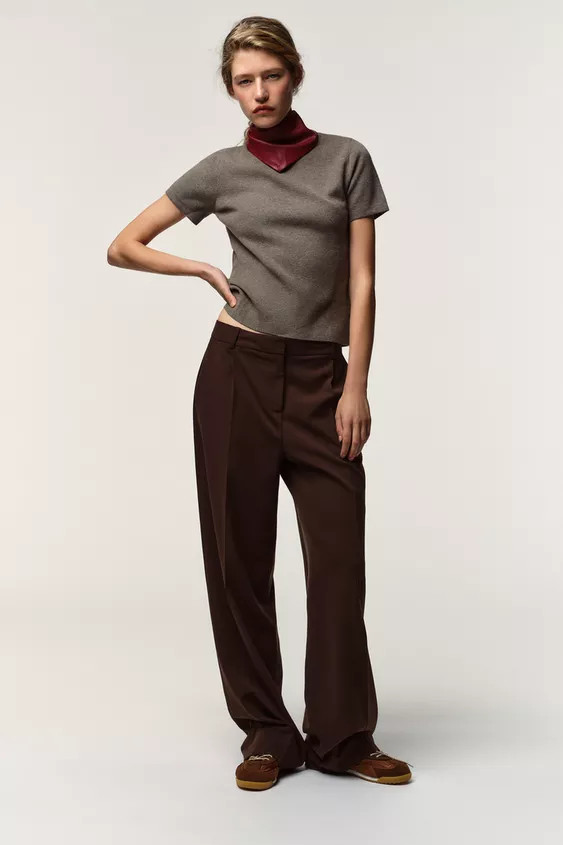 SHORT SLEEVE SOFT FEEL JUMPER | Zara US