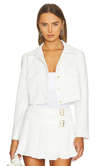 x REVOLVE Sanders Jacket in Ivory | Revolve Clothing (Global)