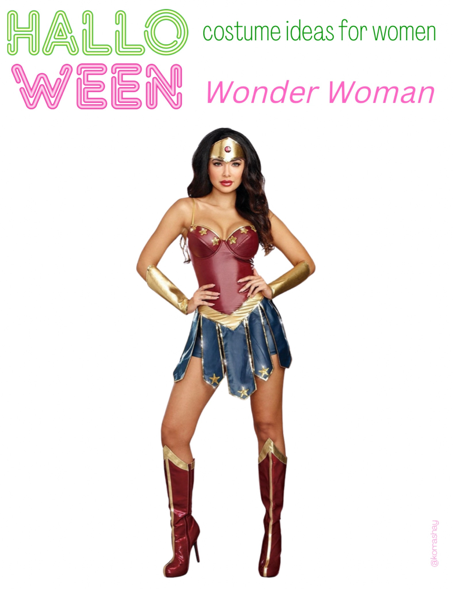 Halloween costume ideas for women: Wonder Woman!

🏷 Halloween ideas, women Halloween costumes, adult Halloween costumes, simple Halloween costumes, funny Halloween costumes

#LTKSeasonal #LTKHalloween