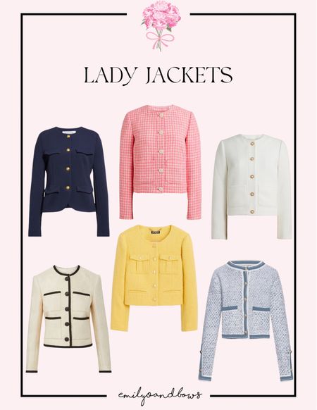 Rounding up a few of my favorite lady jackets for spring/summer!💗