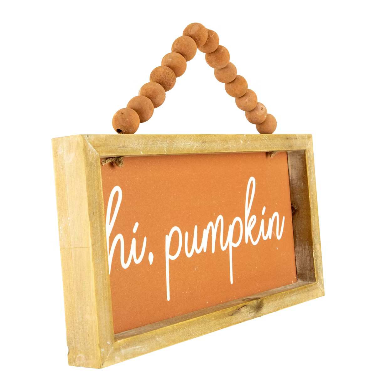Northlight 12" Orange Hi Pumpkin Autumn Harvest Wall Sign | Target