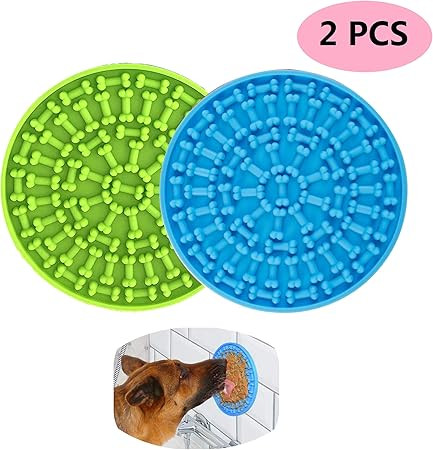 AWITHZ Dog Lick Pad Slow Feeder Lick Mat Auctions Slow Treat Dispensing Mat Dog Washing Distracti... | Amazon (US)