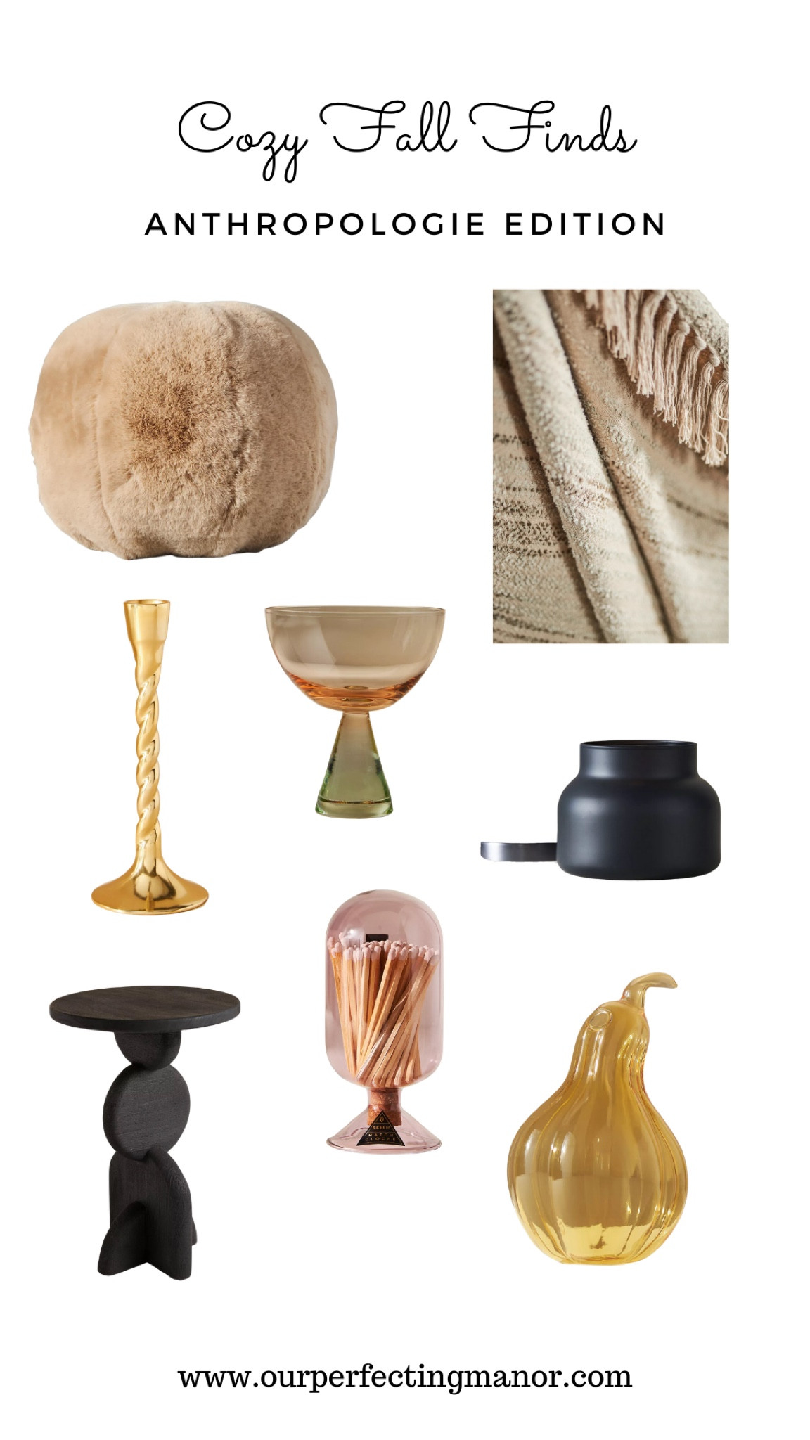 My favorite cozy finds for the fall.  Check these out to set the move! #fallvibes #falldecor #anthropologie

#LTKhome