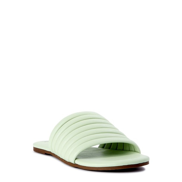 Time and Tru Women's Multi-Band Slide Sandals | Walmart (US)