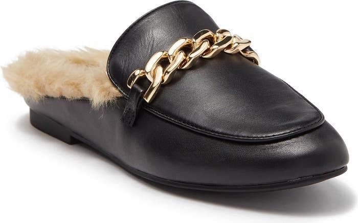 Feleti Faux Fur Lined Leather Loafer MuleSTEVE MADDEN | Nordstrom Rack