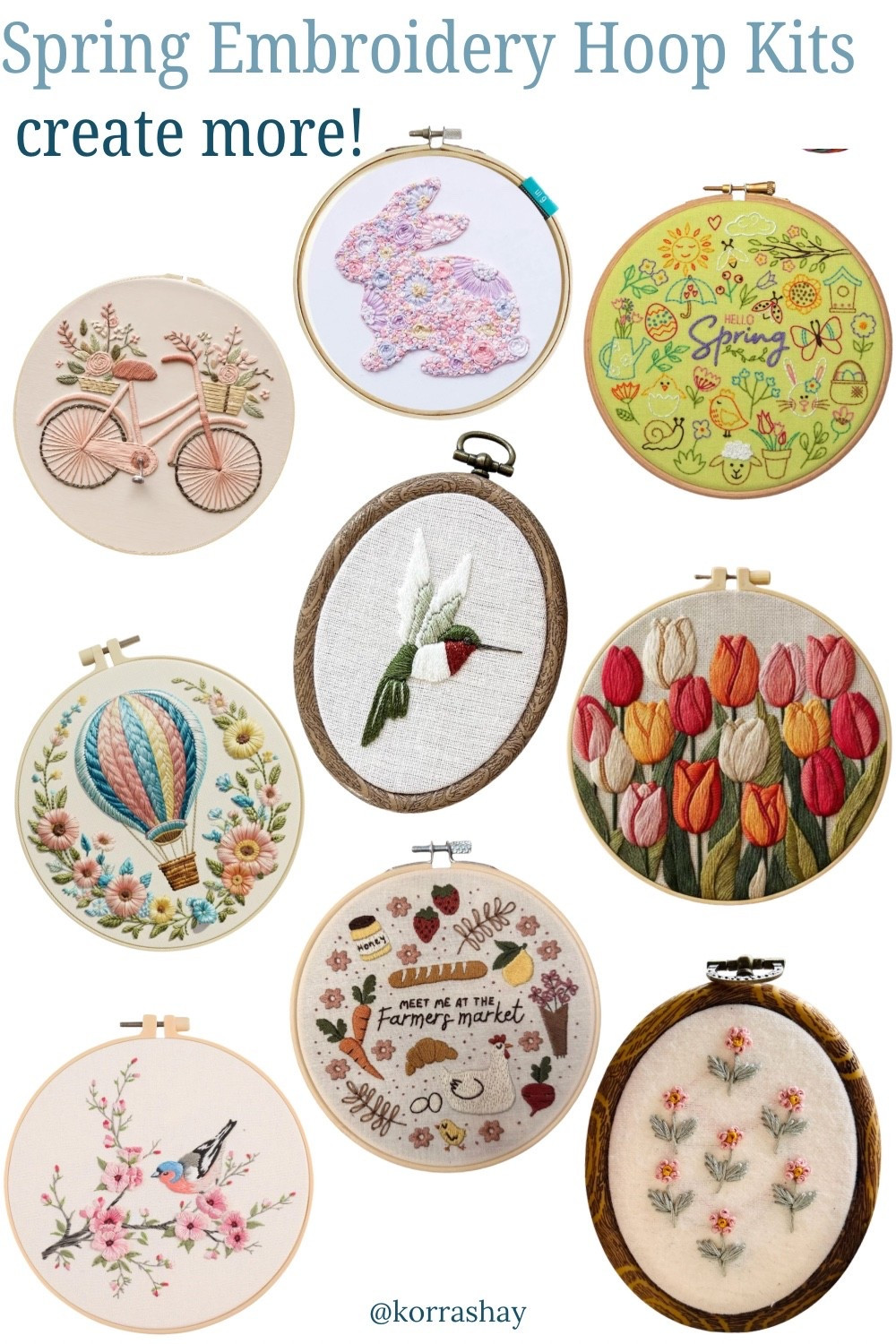 Spring embroidery hoop kits! 

#LTKHome #LTKSpringSale