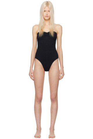 Black Brooke Swimsuit | SSENSE