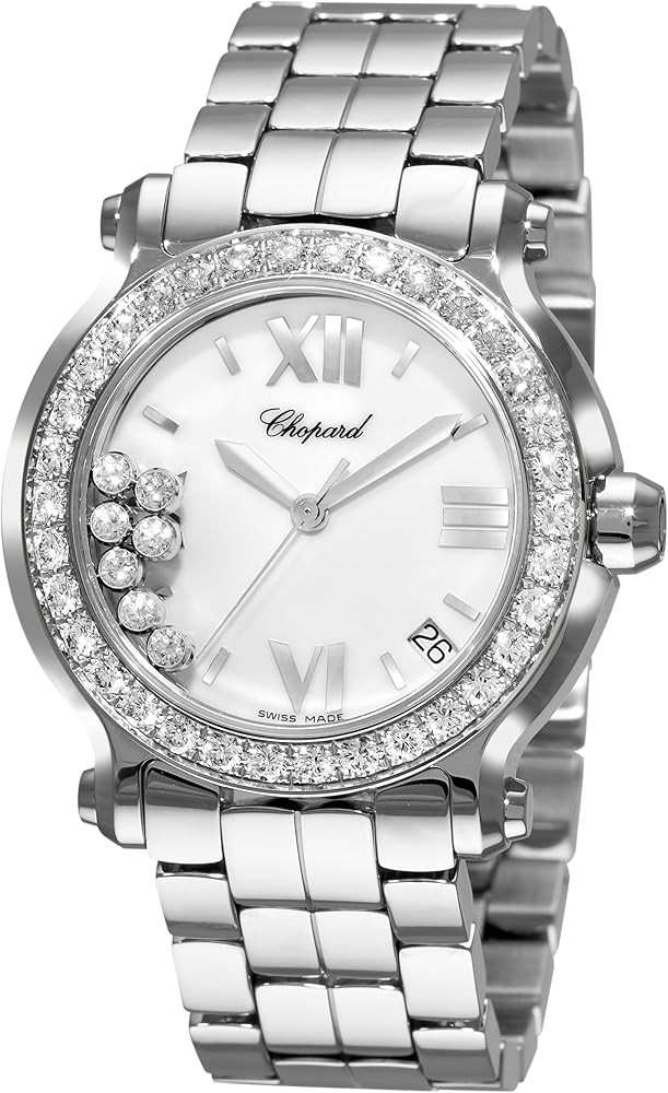 Chopard Happy Sport Round Edition 2 Diamond Women's Watch 278478-2001 | Amazon (US)
