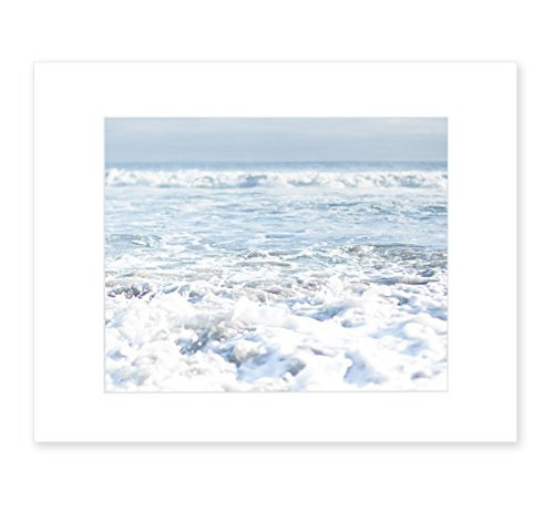 Blue Beach Art, Ocean Waves Coastal Decor, Seascape Wall Art, California Beach House Pictures, 8x10  | Amazon (US)