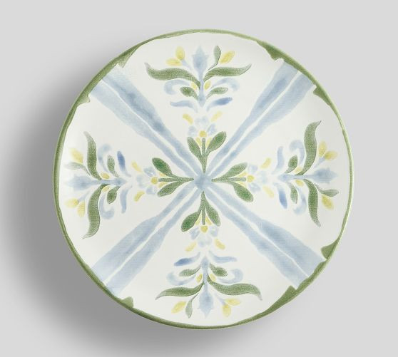 Chambray Tile Stoneware Salad Plates - Set of 4 | Pottery Barn (US)