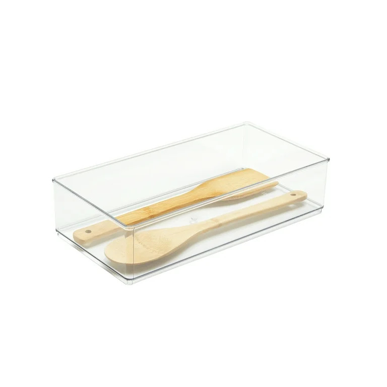The Home Edit Wide XL Drawer Insert Cabinet Organizer, Clear, 12.5" x 3.12" x 2.95" | Walmart (US)