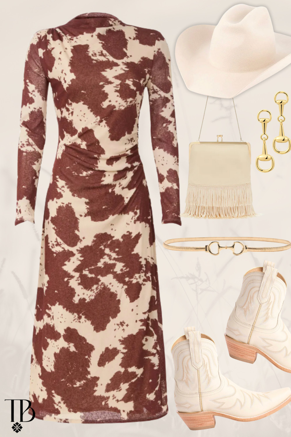 Cow print and cream tones 🤎🐄 Western dressing, but make it elevated.

 

 #LTKootd #LTKSeasonal #LTKTravel