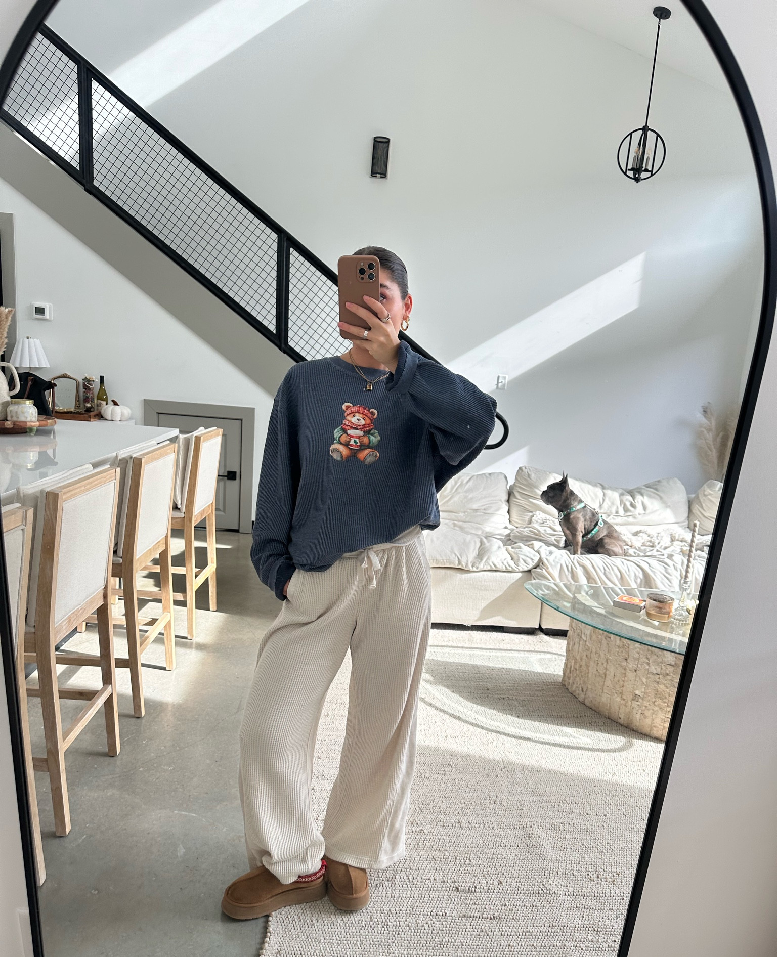 cozy fits alwayssssssss!!!! crew is coming SOON to BeTruCollective 🤭 Wearing size L in sweatshirt and S in pants! 

#LTKGiftGuide #LTKSeasonal #LTKHoliday