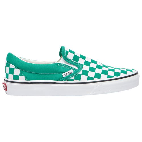 Vans Womens Vans Classic Slip On - Womens Shoes Green/White Size 07.5 | Foot Locker (US)