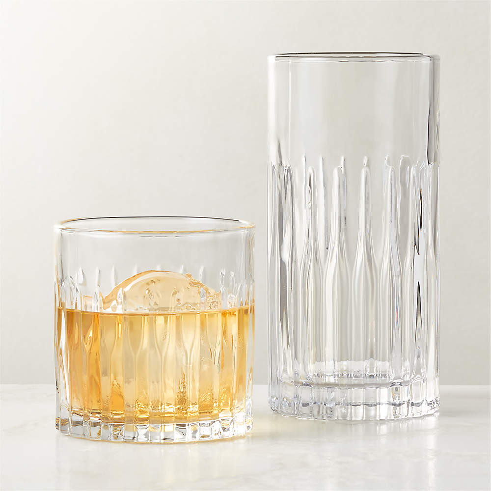 Clarion Modern Double Old-Fashioned Glass + Reviews | CB2 | CB2