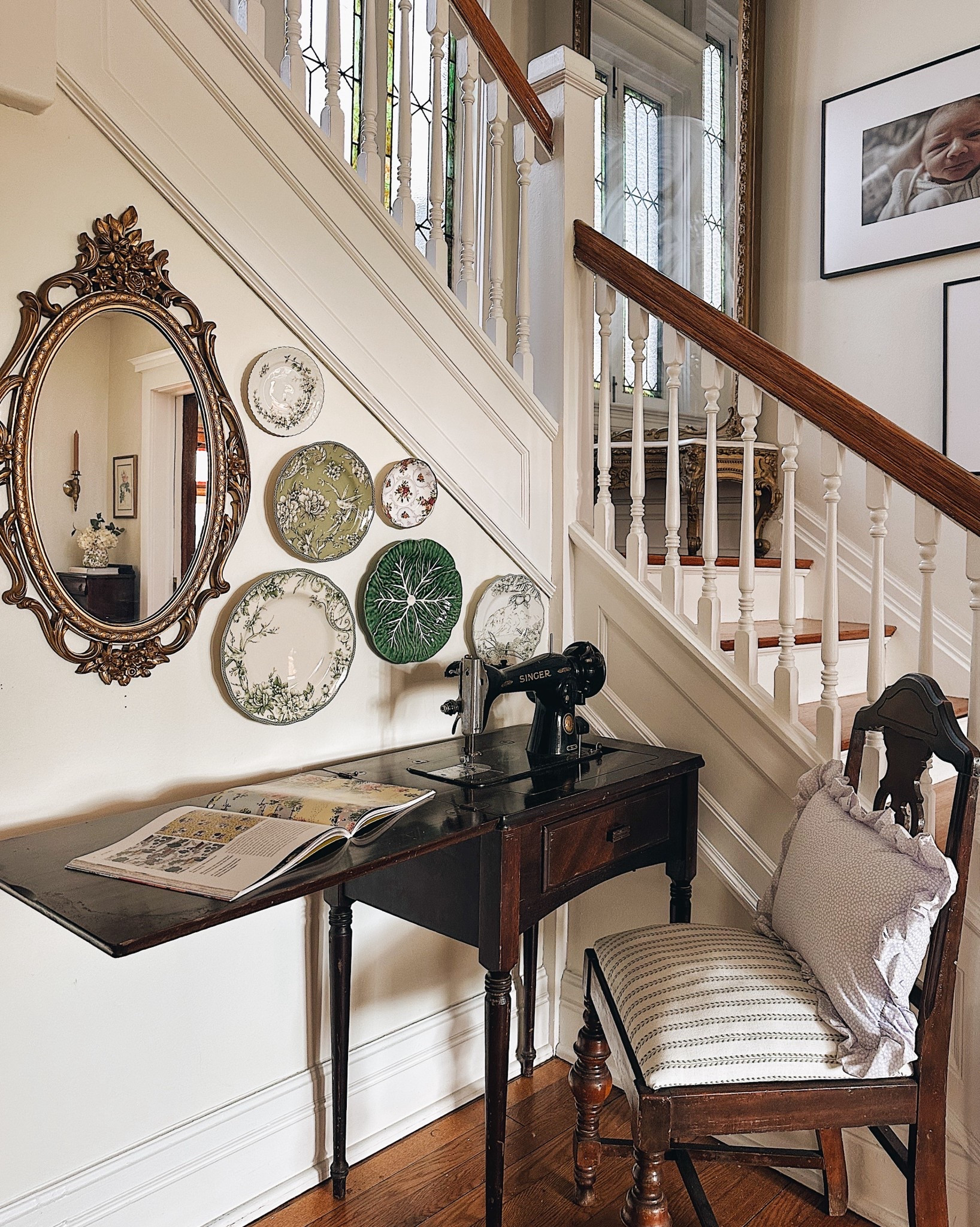 Plate walls don’t have to cost a fortune - I sourced the green cabbage Maxcera plate and Royal Albert Roses saucer for just a few dollars each from Goodwill. The remaining plates were all sourced from replacements.com for around $50. Take your time and keep looking for plates you love when you’re out thrifting and antiquing, and check replacements.com for individual plates you need to complete your vision. 

#LTKHome #LTKstorytime #LTKSeasonal