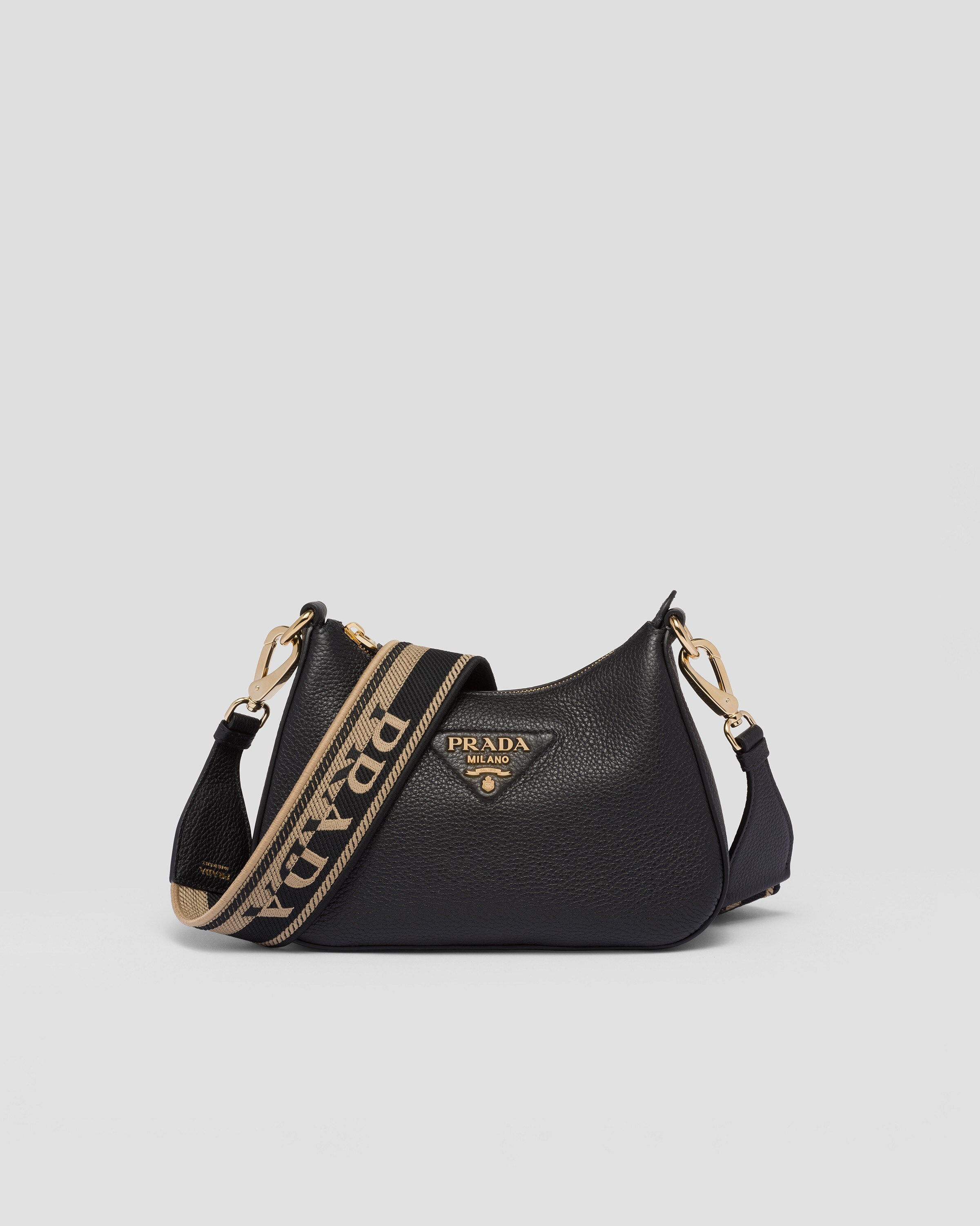 Leather shoulder bag | Prada Spa US