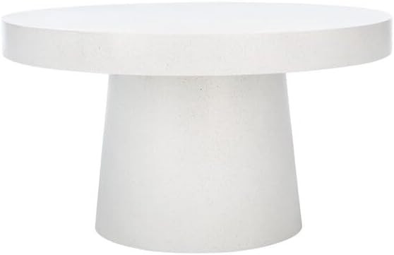 SAFAVIEH Home Collection Jaria White Terrazzo Paper Mache Round Coffee Table (Fully Assembled) CO... | Amazon (US)