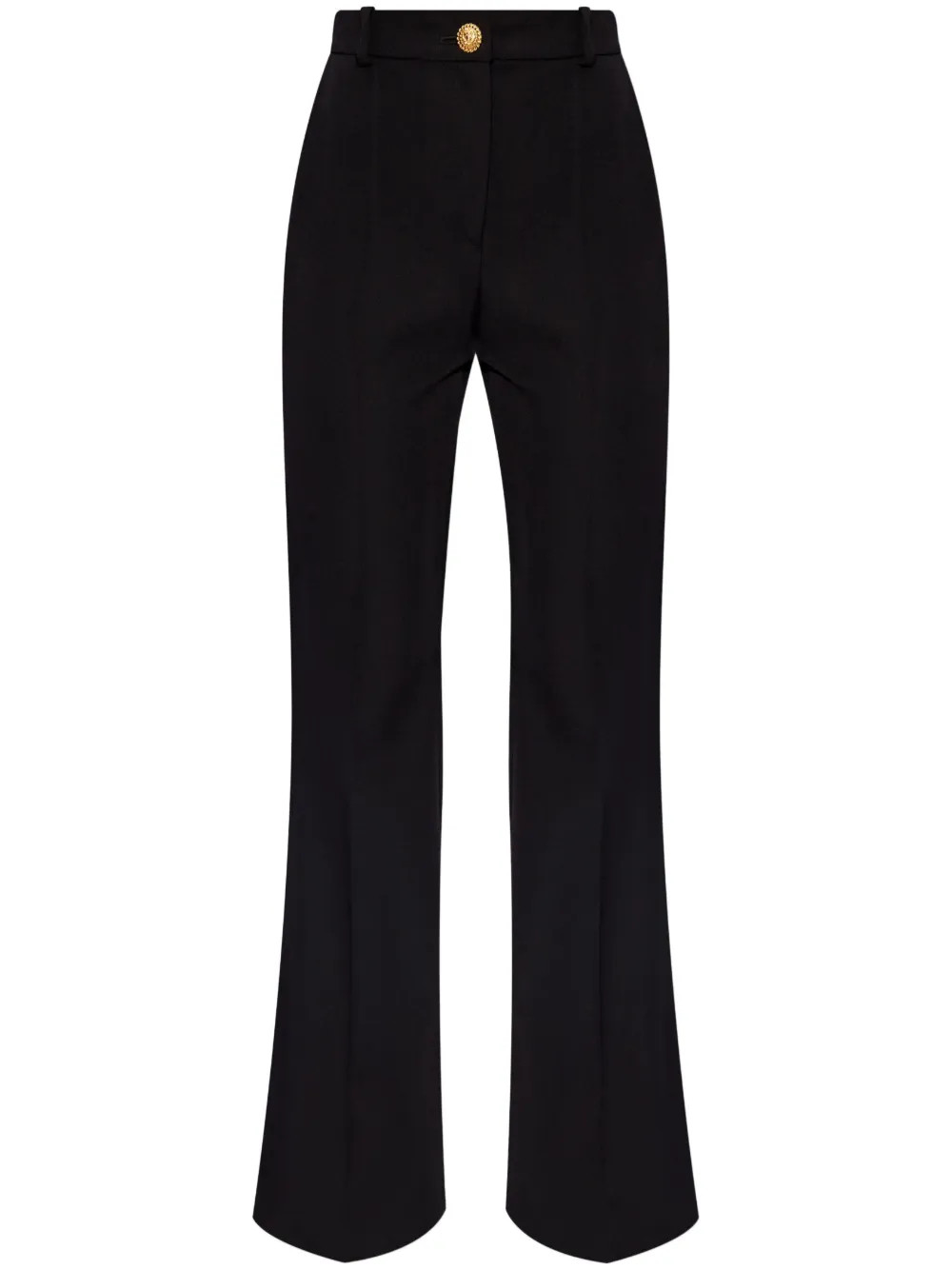 Balmain Pantalon En Laine Vierge à Coupe Évasée - Farfetch | Farfetch Global