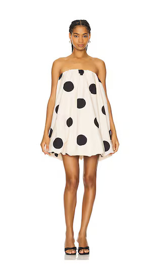 Gaia Bubble Dress in Creme Spot | Revolve Clothing (Global)