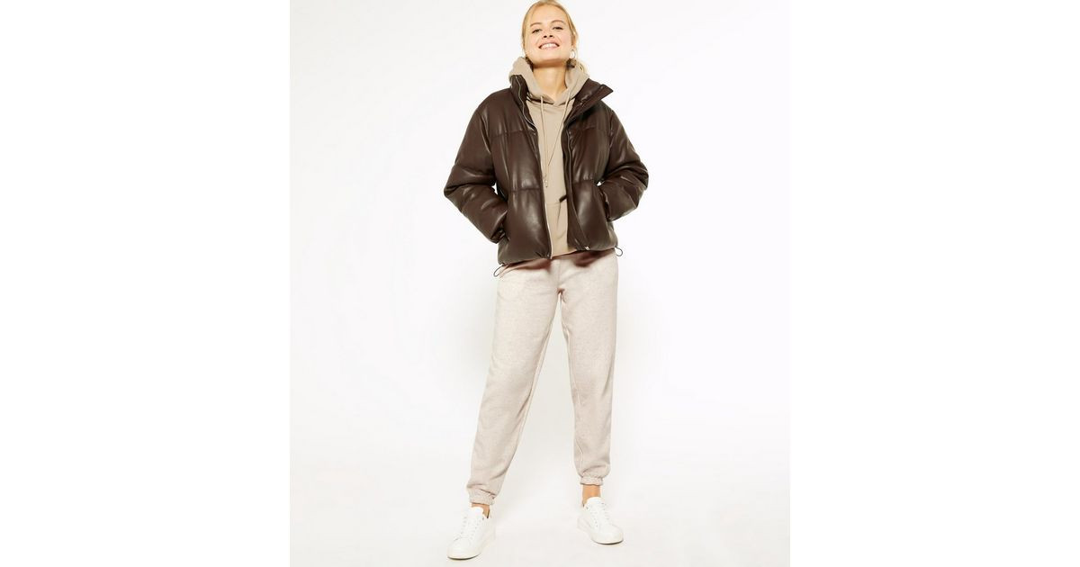 Cream Jersey Cuffed Joggers | New Look (UK)