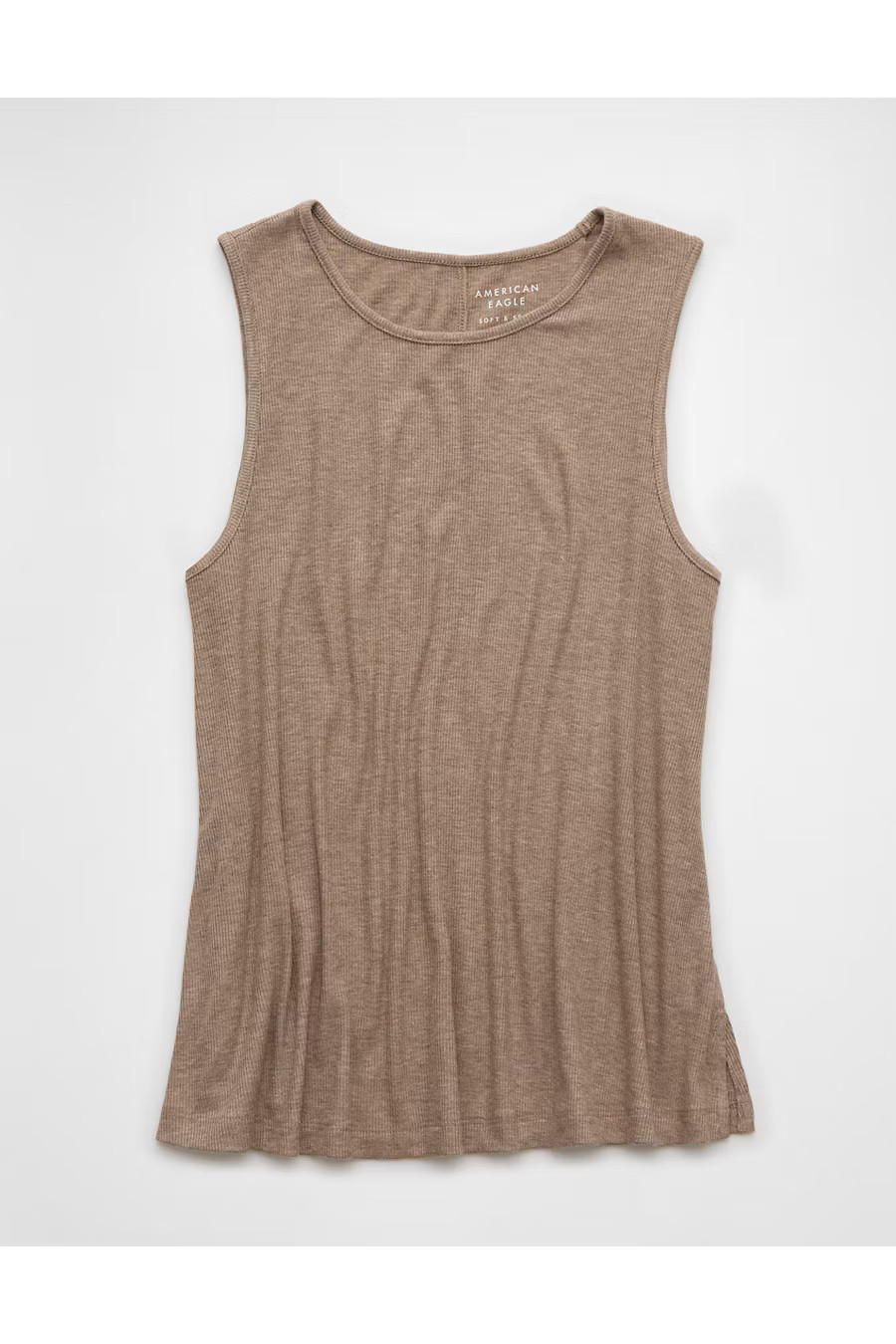 AE Soft Sexy Swing Tank Top Women's Brown S | American Eagle Outfitters (US & CA)