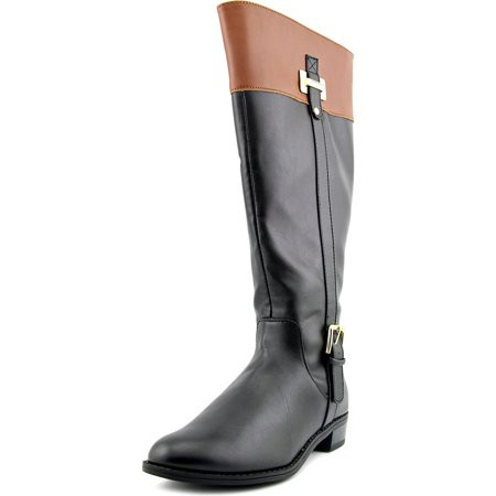 Karen Scott Deliee Wide Calf Women Round Toe Synthetic Black Knee High Boot | Walmart (US)