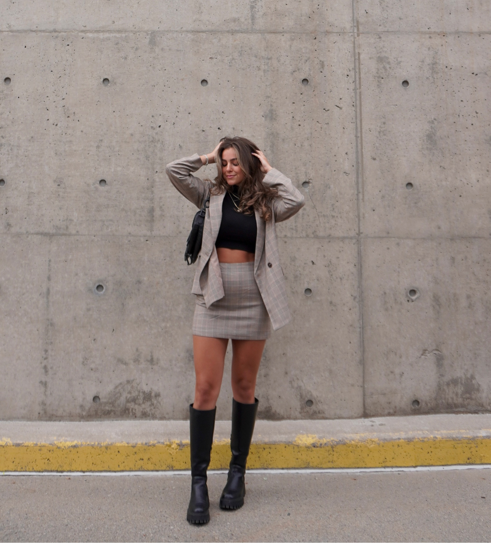 Fall Outfit Inspo! Matching Blazer and Skirt set! obsessed🤎