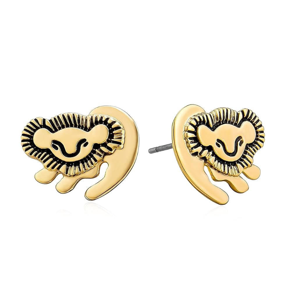 Brave Lion Stud Earrings Courage and Freedom Jewelry African Savannah Inspired Gift for Animal Lo... | Amazon (US)
