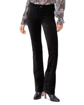 Manhattan High Rise Bootcut Velvet Jeans in Black Dye | Bloomingdale's (US)