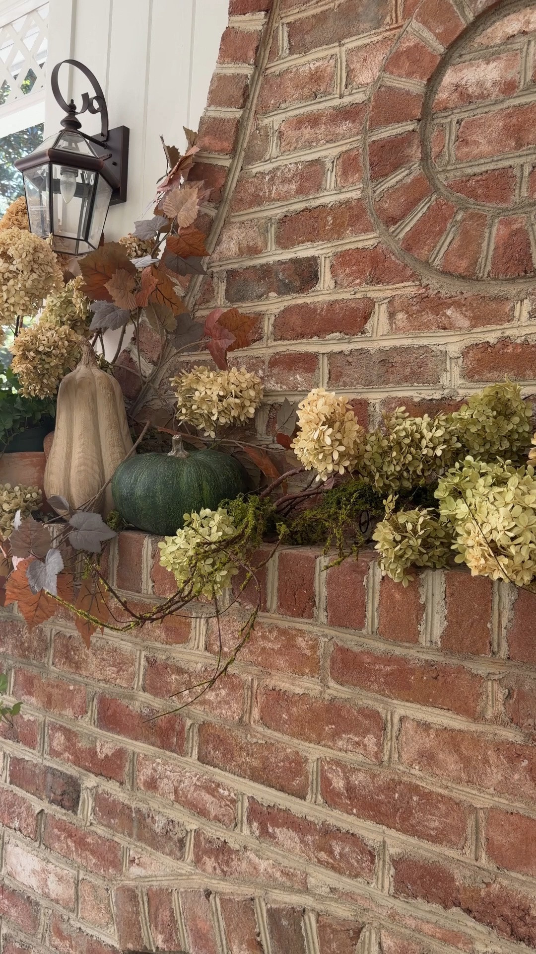 Fall decor for the porch fireplace mantel🍂

#LTKHome #LTKSeasonal