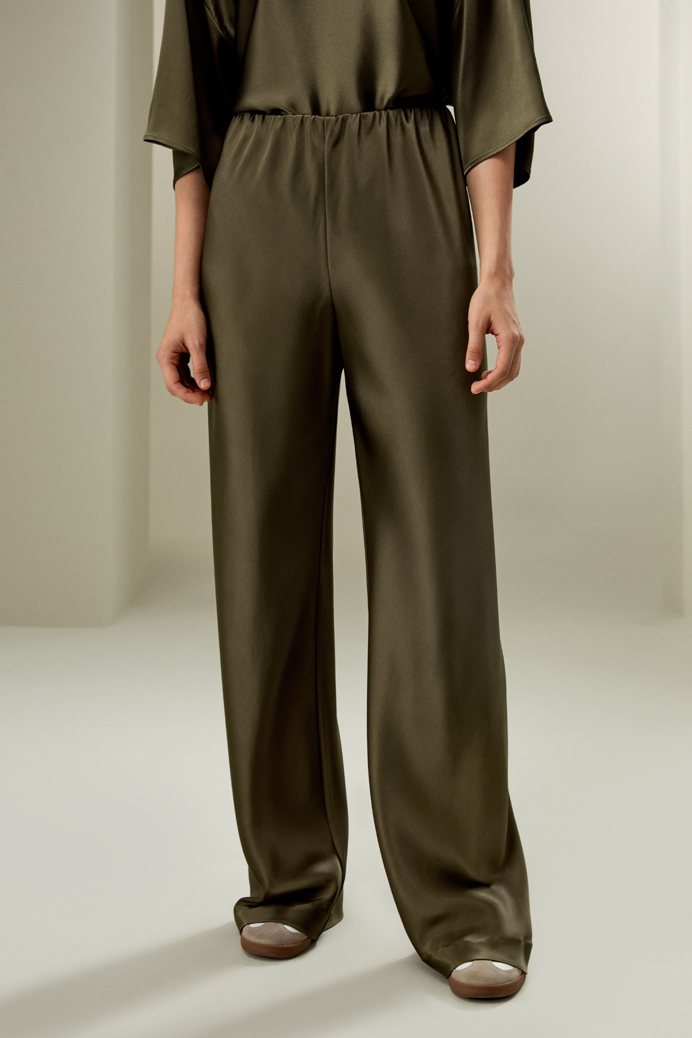 Full bias cut silk pants | LilySilk