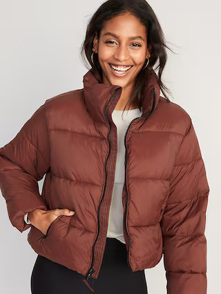 Water-Resistant Frost Free Short Puffer Jacket for Women | Old Navy (US)
