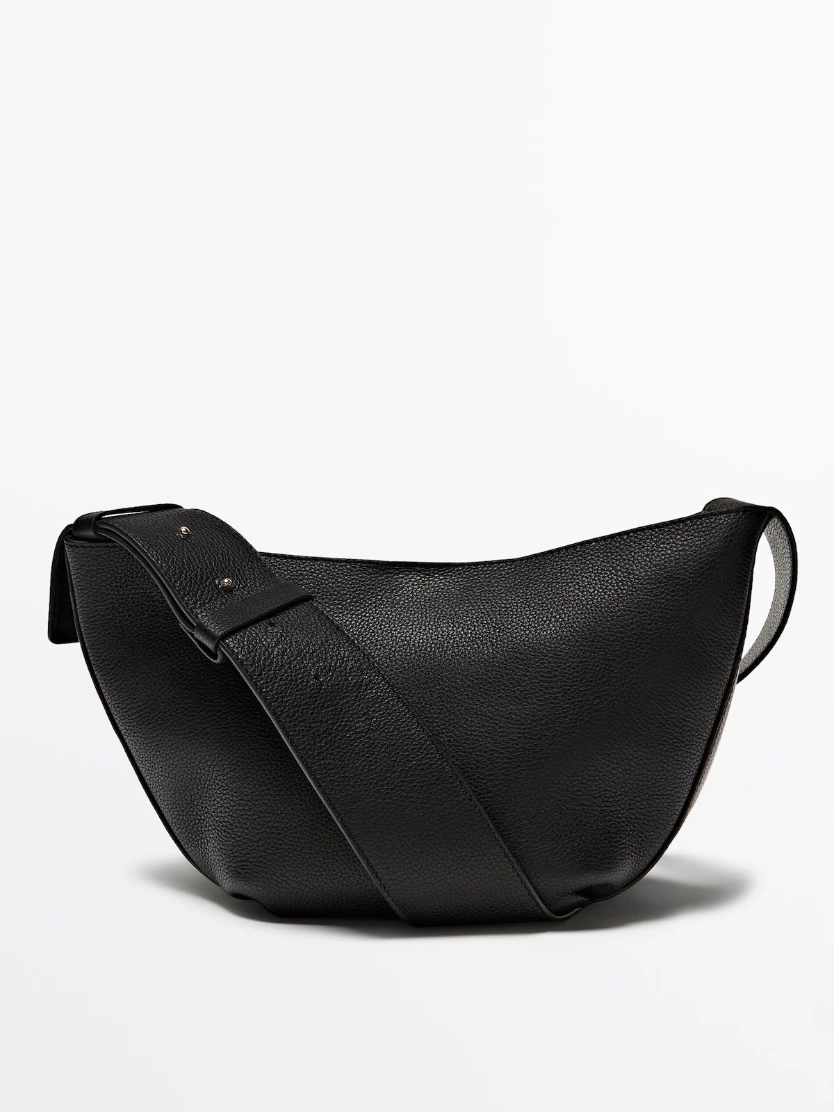 Tumbled nappa leather crossbody bag | Massimo Dutti (US)