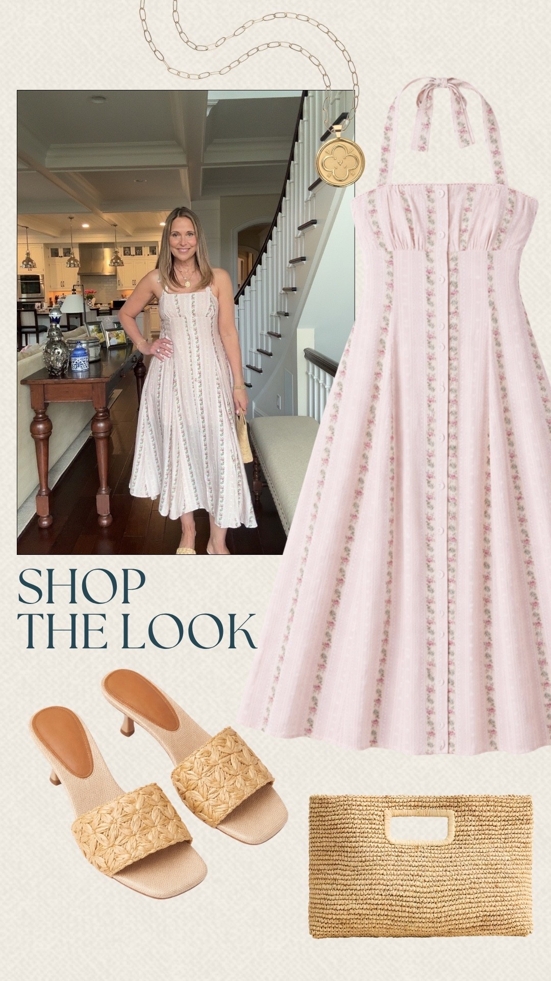 We grabbed this striped floral dress from Social Threads because it just feels right for spring. The raffia bag adds that laid-back texture that pulls everything together. Perfect for weekend plans, vacation dinners, or an easy night out.

#LTKMidsize #LTKOver40 #LTKSeasonal